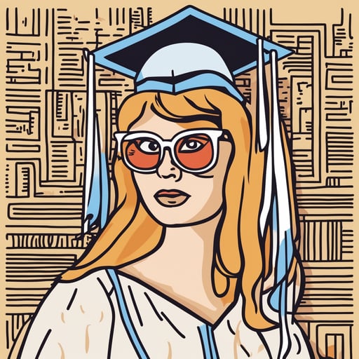 a woman graduating from college