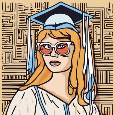 a woman graduating from college