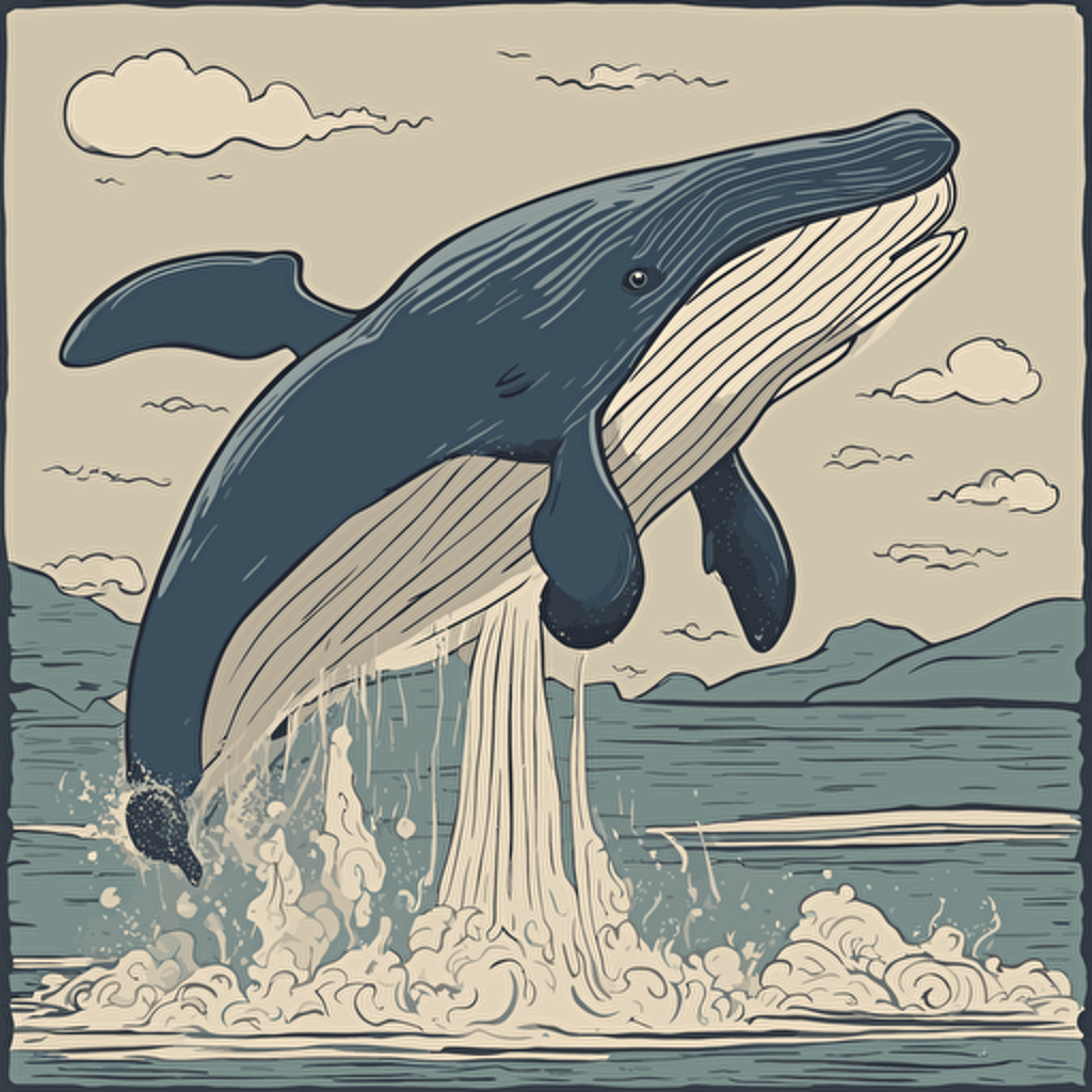 a whale jumping out of the water