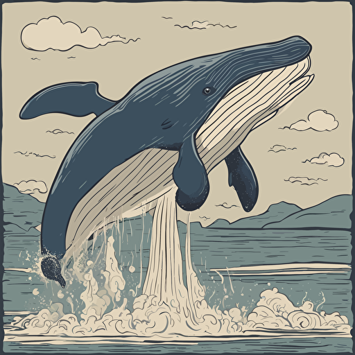 a whale jumping out of the water