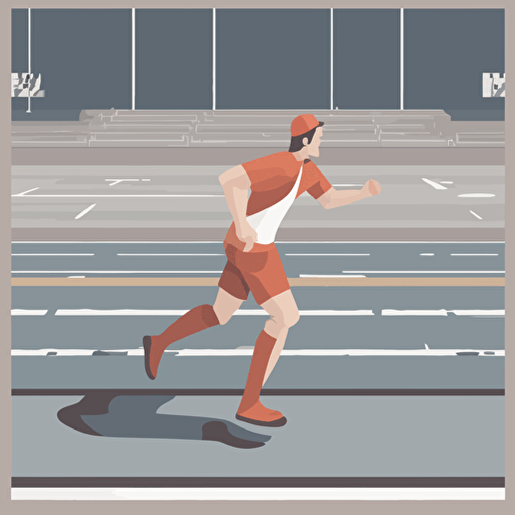 a person passing the finish line