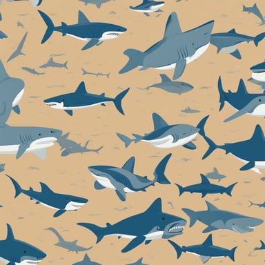 a family of sharks