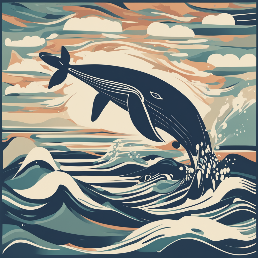 a whale jumping out of the water