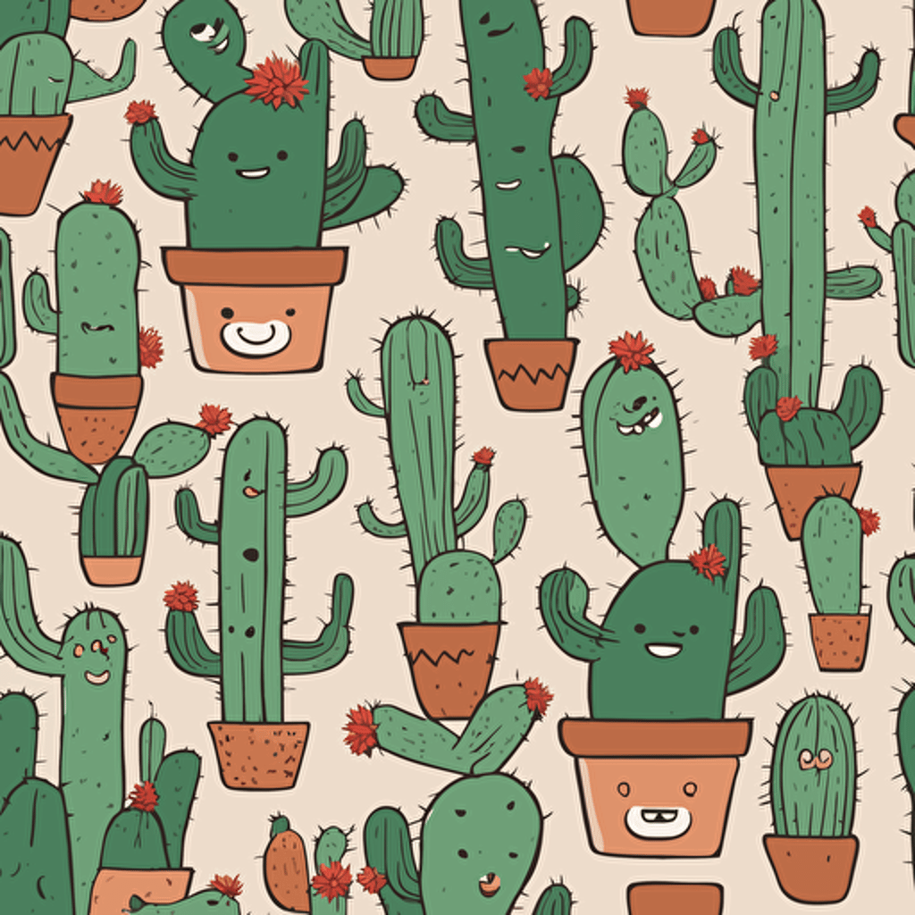 a cactus with a face