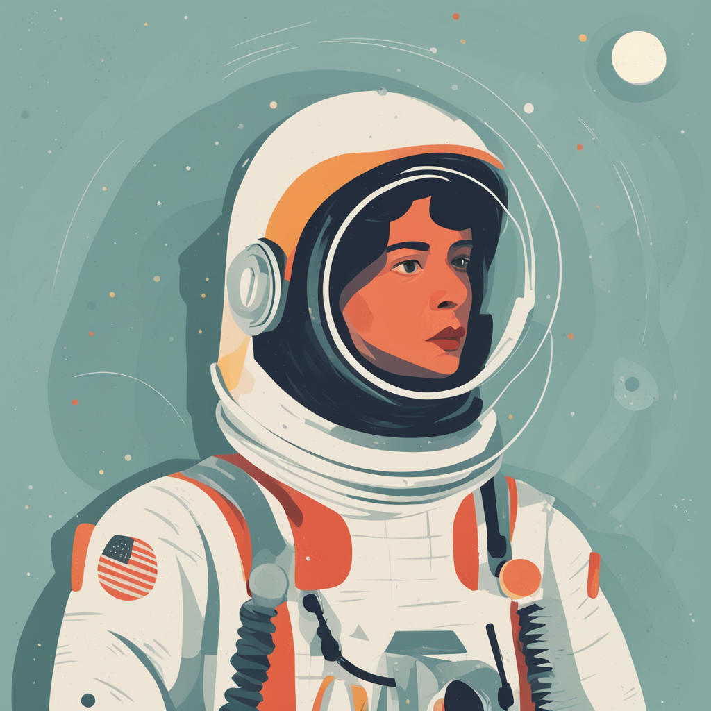 a person in a space suit