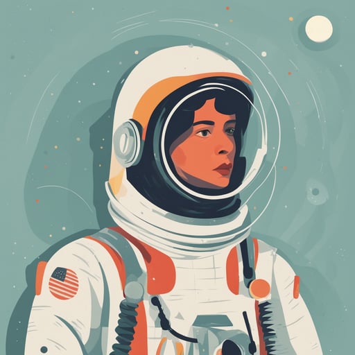 a person in a space suit