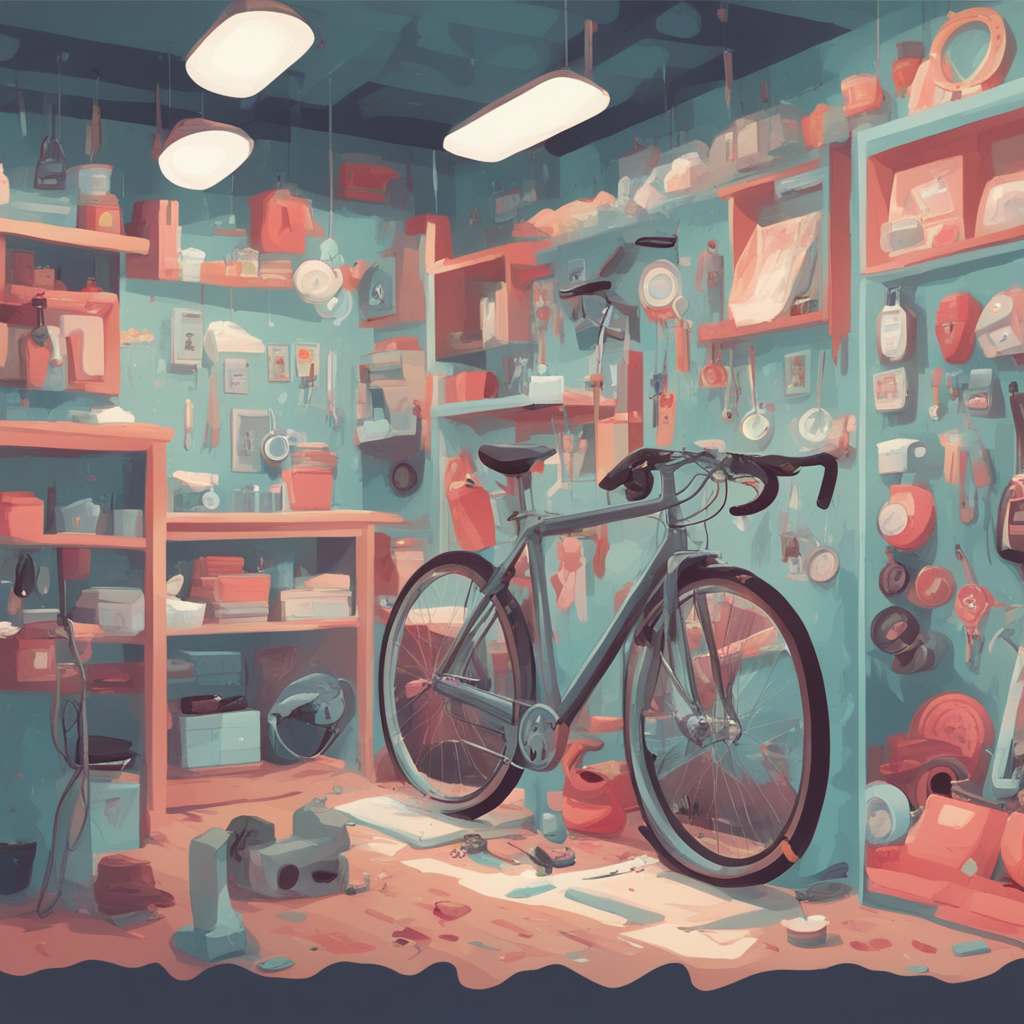 a bicycle repair shop
