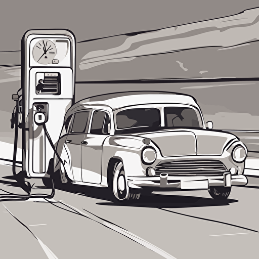 a car refueling