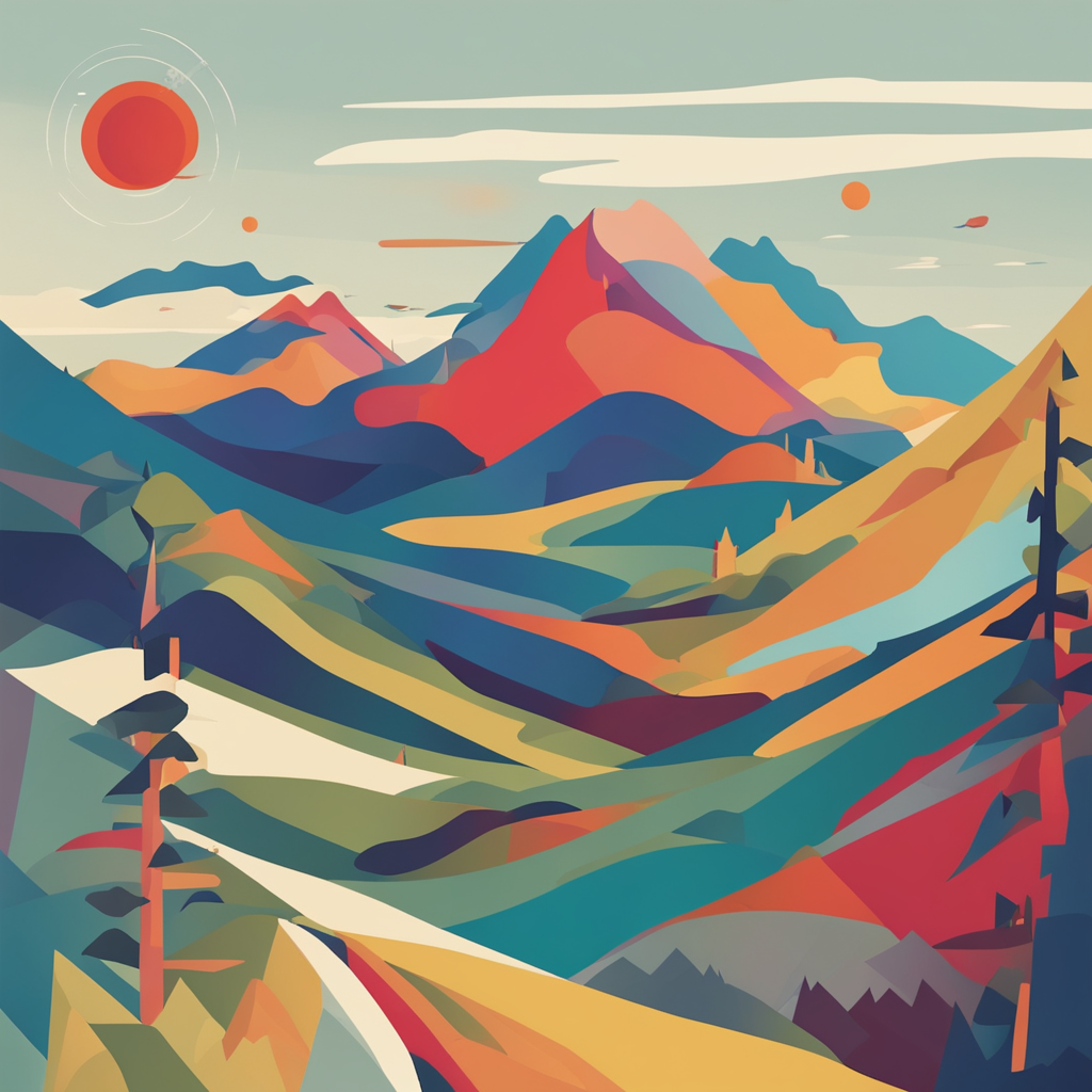 a mountain landscape