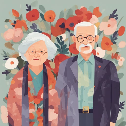 an elderly couple