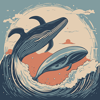 a whale jumping out of the water