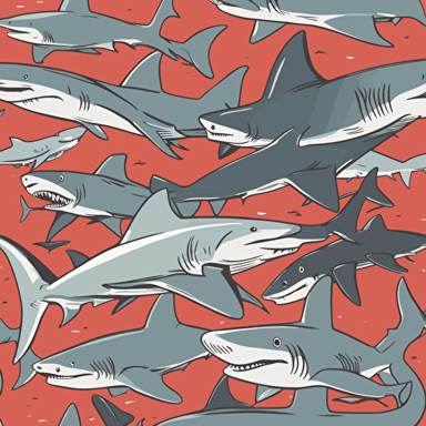 a family of sharks