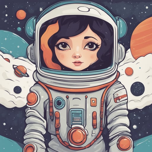 a person in a space suit