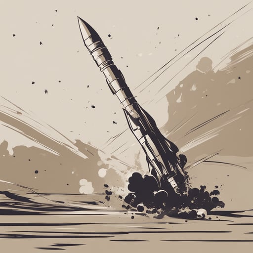 a rocket taking off