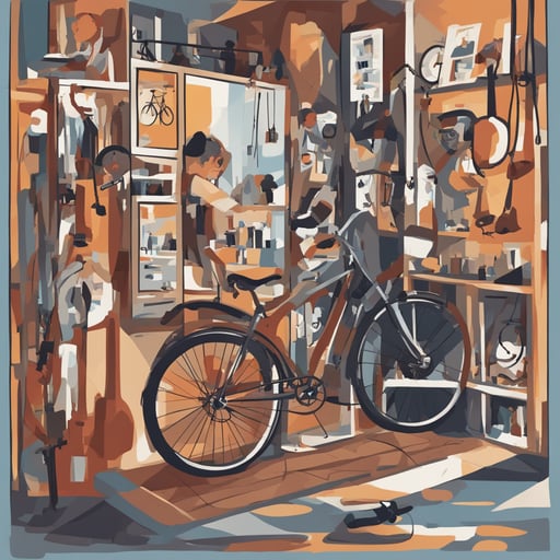 a bicycle repair shop