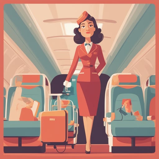 a flight attendant