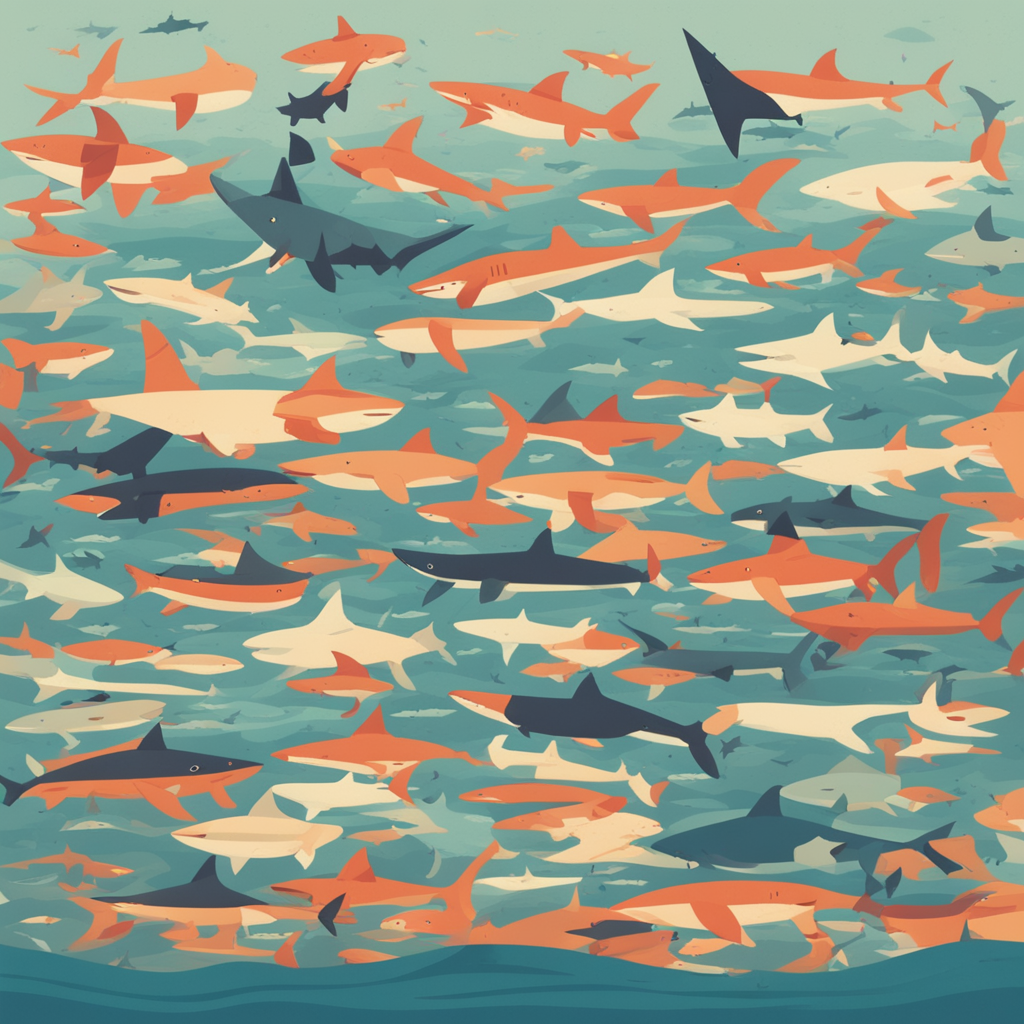 a sea full of sharks