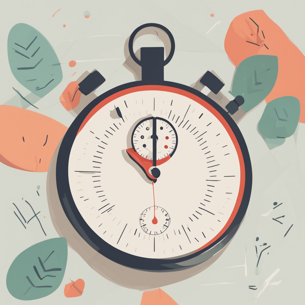 a stopwatch with a checkmark