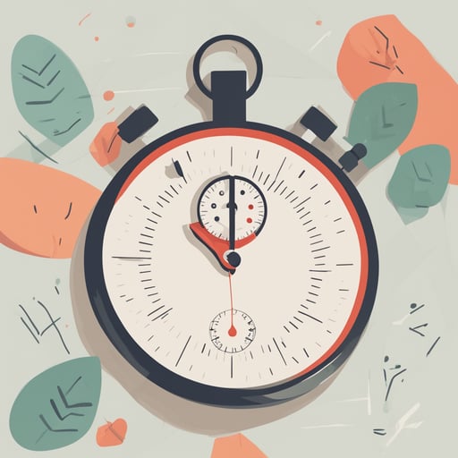 a stopwatch with a checkmark