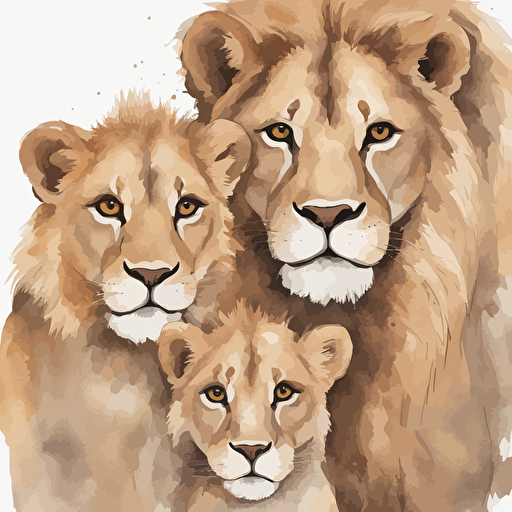 a family of lions