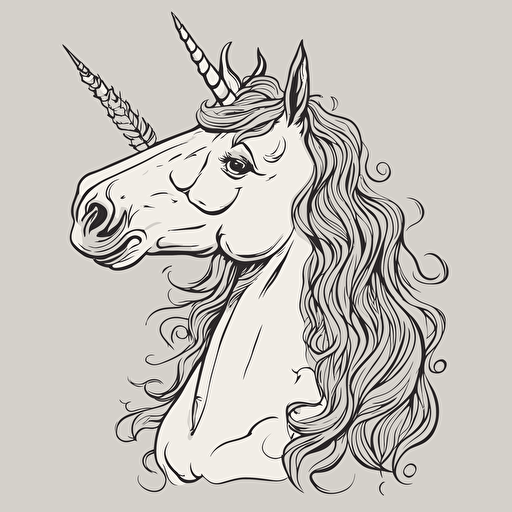 a portrait of a unicorn