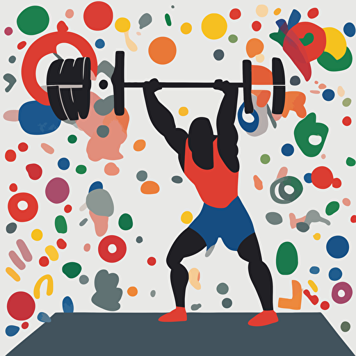 a person weightlifting