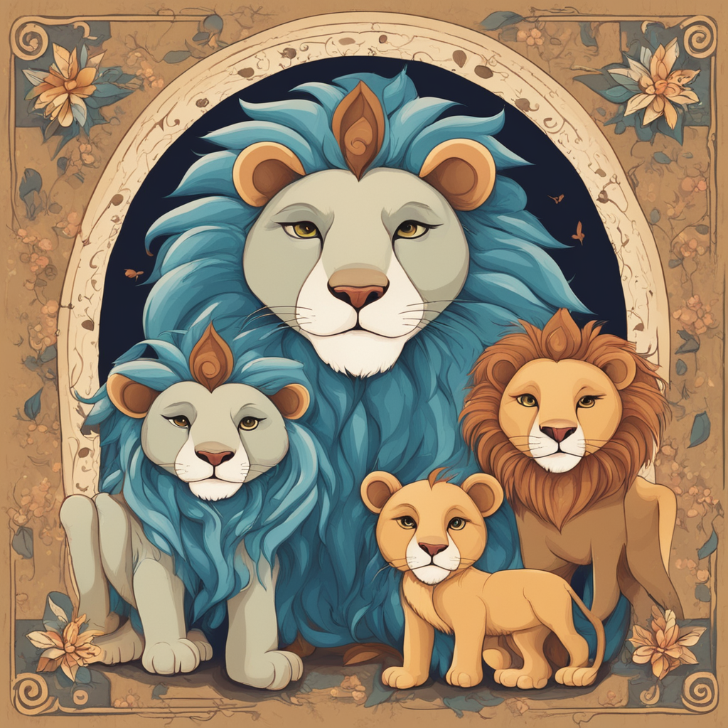 a family of lions