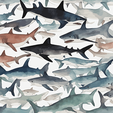 a sea full of sharks