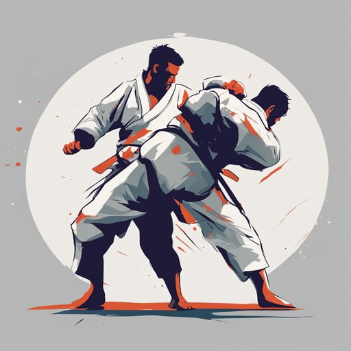 a judo fight