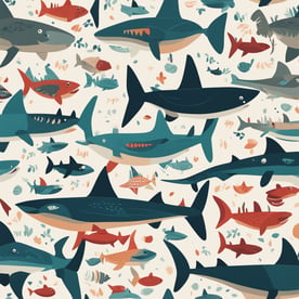 a family of sharks