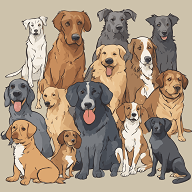 a group of dogs
