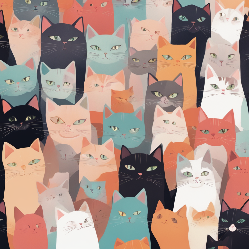 a group of cats