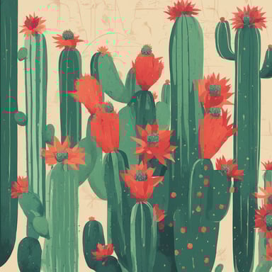 a cactus with a flower