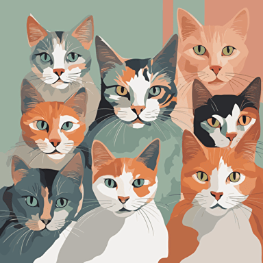 a group of cats
