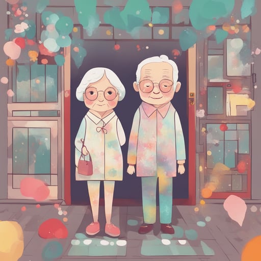 an elderly couple