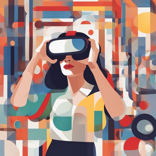 a person using a vr headset