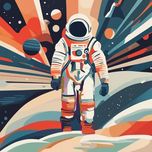 an astronaut on mars