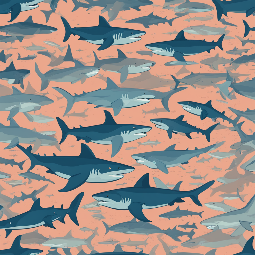 a sea full of sharks