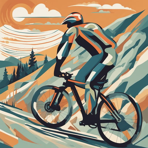 a person riding a mountain bike