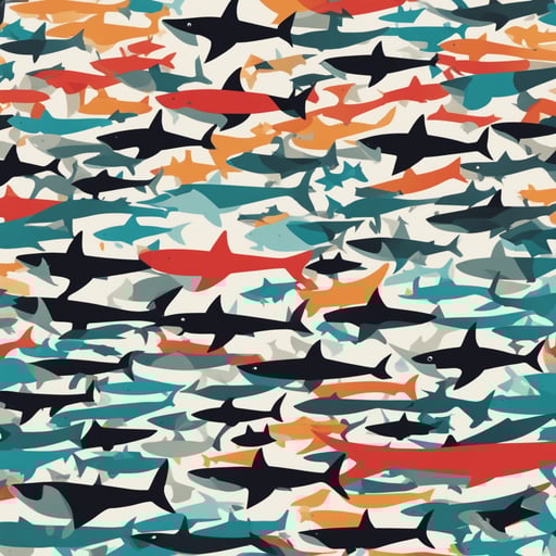 a sea full of sharks
