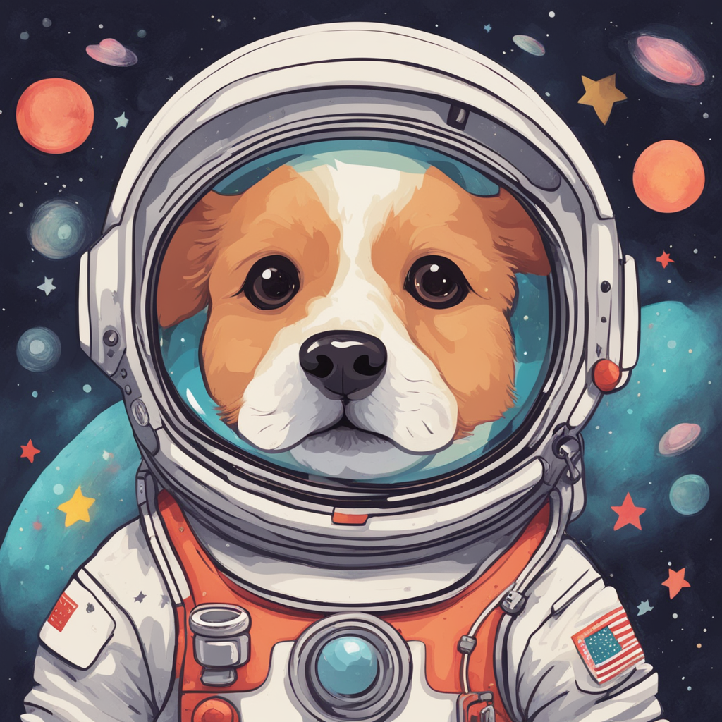 a dog astronaut