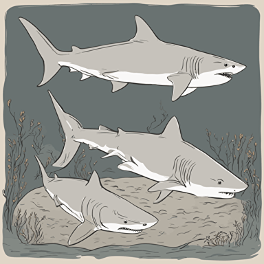 a family of sharks