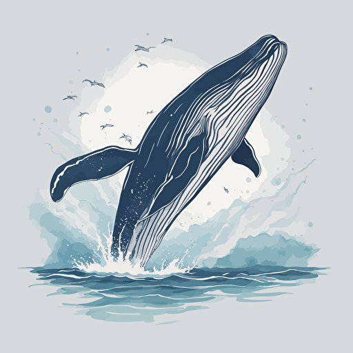 a whale jumping out of the water