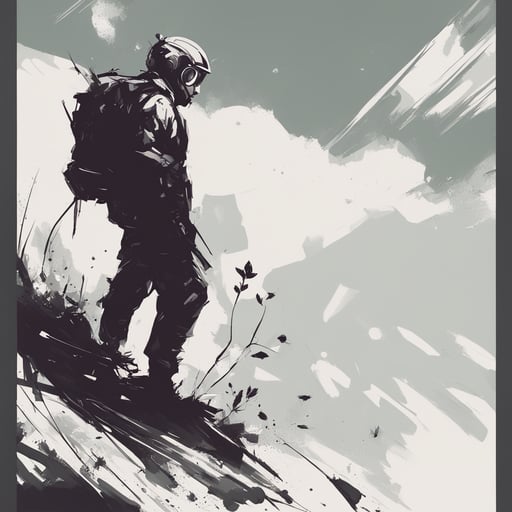 a person exploring nature