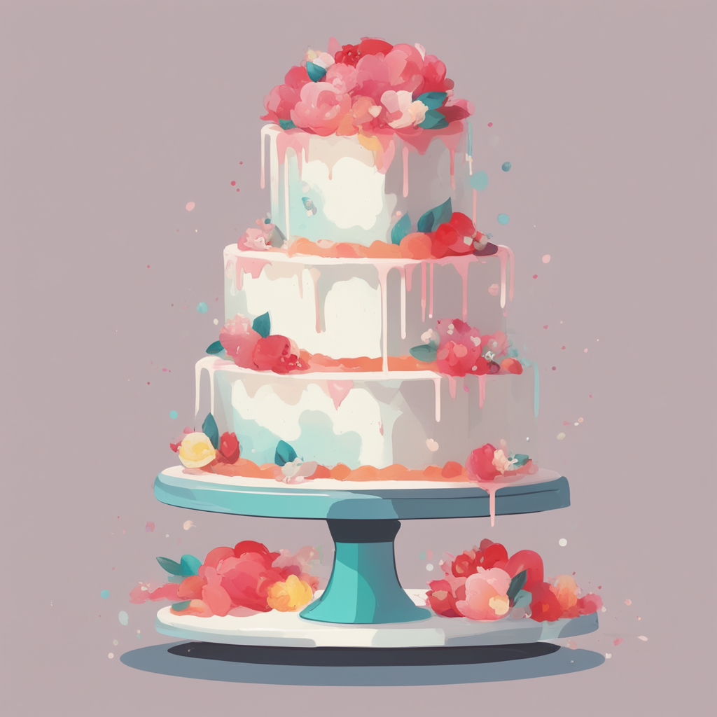 a wedding cake