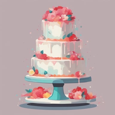 a wedding cake