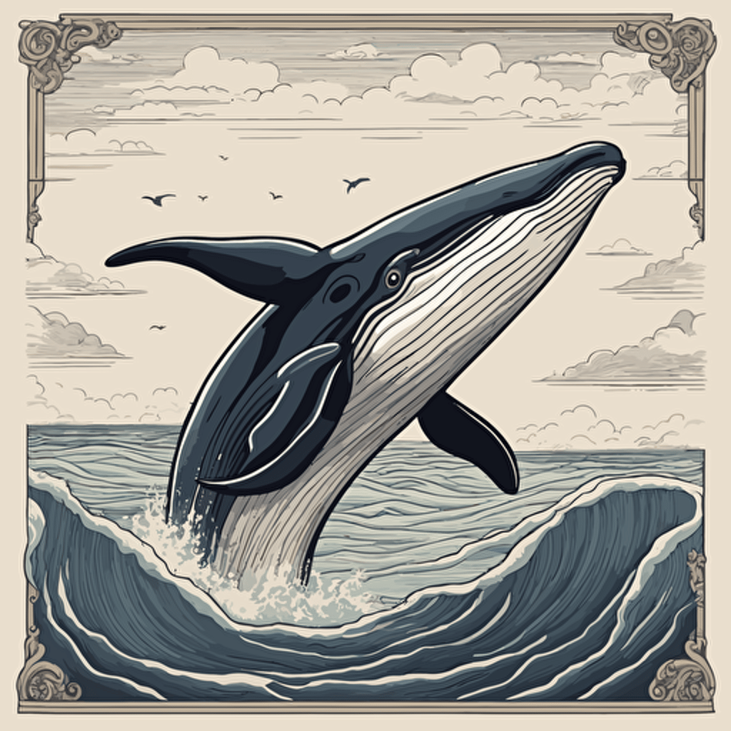 a whale jumping out of the water