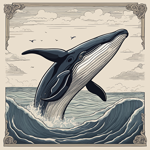 a whale jumping out of the water