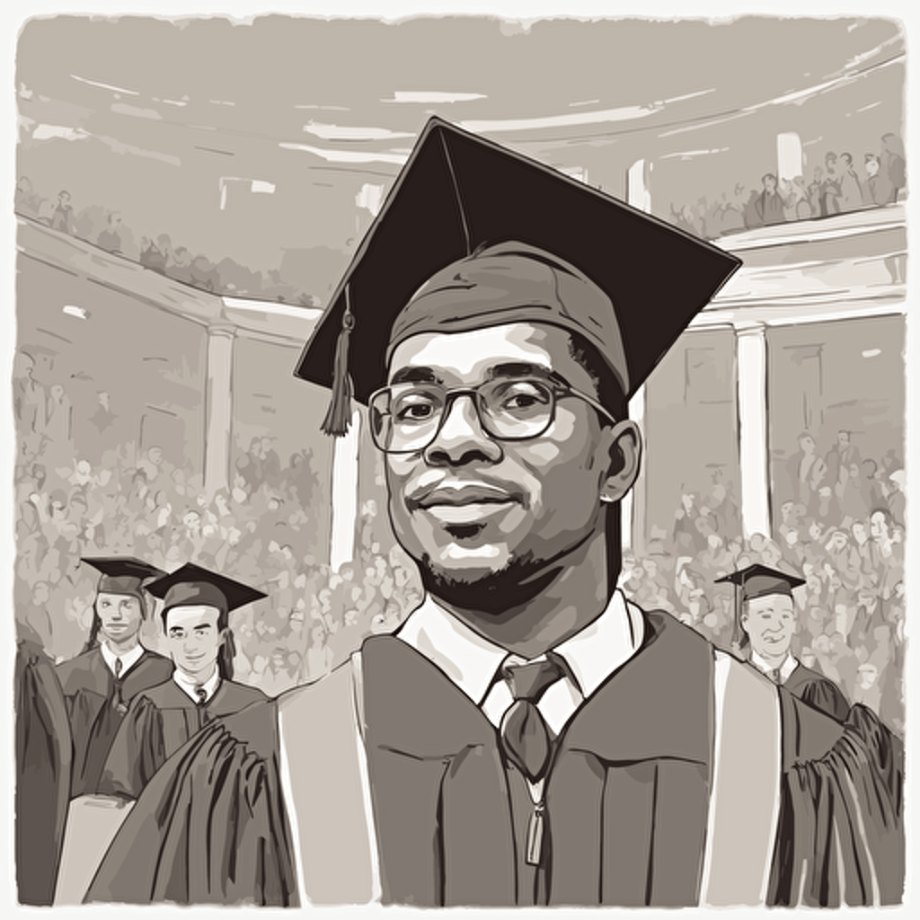 a man graduating from college