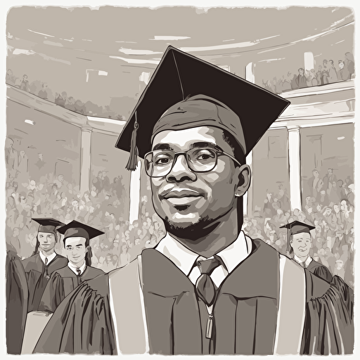 a man graduating from college